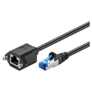 Goobay CAT 6AKabel przedłużającyS/FTP (PiMF), Czarny - Długość kabla 0.5 m