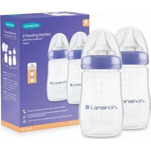 Lansinoh  Zestaw Butelka ze smoczkiem Natural Wave 240 ml (9549)