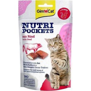 Gimcat Gimcat Nutri Pockets 60g Beef&Fiber