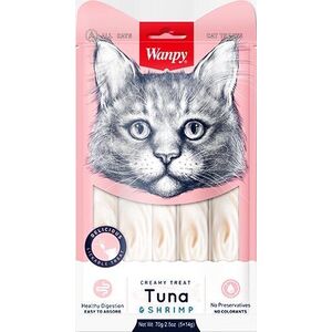 Wanpy Krem z tuńczykiem i krewetkami 70g (5x14g) - WP87109/k