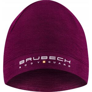 Brubeck HM10180 Czapka wełniana dwuwarstwowa unisex EXTREME WOOL śliwkowy L/XL