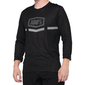 100% Koszulka męska 100% AIRMATIC 3/4 Sleeve black roz. L (NEW 2022)