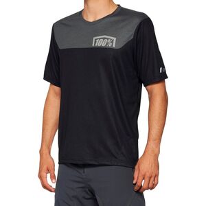 100% Koszulka męska 100% AIRMATIC Jersey krótki rękaw grey midnight roz. L (NEW 2022)