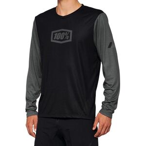 100% Koszulka męska 100% AIRMATIC Long Sleeve black roz. M (NEW 2022)