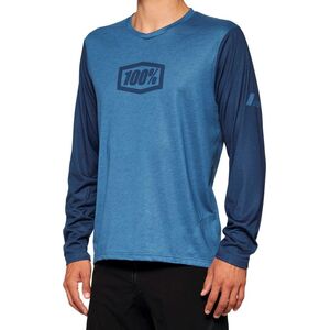 100% Koszulka męska 100% AIRMATIC Long Sleeve slate blue roz. L (NEW 2022)