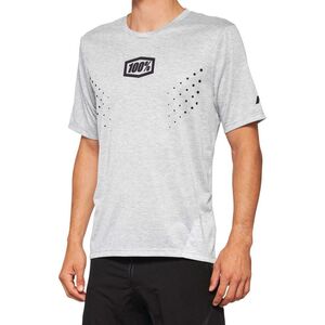 100% Koszulka męska 100% AIRMATIC Mesh Jersey krótki rękaw grey roz. L (NEW 2022)