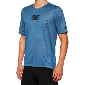 100% Koszulka męska 100% AIRMATIC Mesh Jersey krótki rękaw slate blue roz. L (NEW 2022)