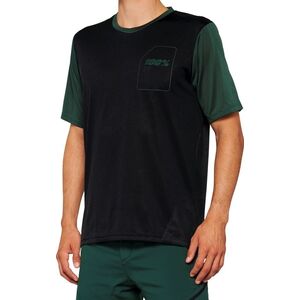 100% Koszulka męska 100% RIDECAMP Jersey krótki rękaw black forest green roz. XL (NEW 2022)