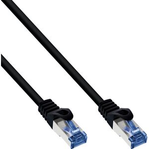 InLine InLine® Patch cable, Cat.6A, S/FTP, PUR industrial, black, 25m