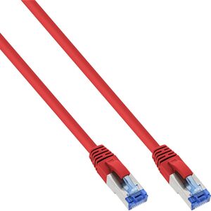 InLine InLine® Patch Cable S/FTP PiMF Cat.6A halogen free 500MHz red 0.25m