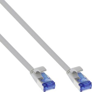 InLine InLine® Flat patch cable, U/FTP, Cat.6A, TPE halogen free, grey, 20m