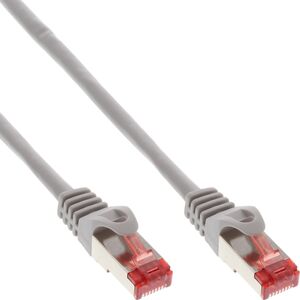 InLine 50pcs. Bulk-Pack InLine® Patch cable, S/FTP (PiMf), Cat.6, 250MHz, PVC, CCA, grey, 1.5m