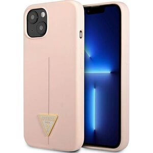 Guess Guess GUHCP13MSLTGP iPhone 13 6,1" różowy/pink hardcase Silicone Triangle