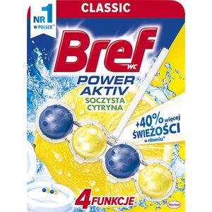 Bref Zawieszka WC kulki BREF POWER ACTIV CH-lkkbpkole0050x010 Lemon 50g