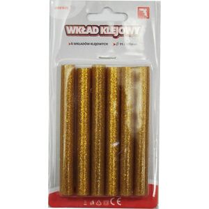 Wkłady klejowe BREWIS Klej do pistoletu 11 mm x 100 mm złoty 6 szt
