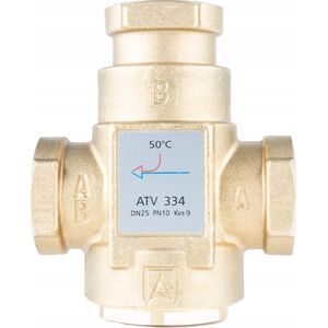 Afriso Zawór temperaturowy ATV 334, DN25, Rp1", kvs 9, 50°C