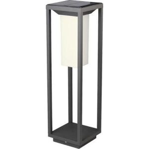 V-TAC Słupek Ogrodowy Solarny V-TAC 4W LED SAMSUNG CHIP Szary 2-funkcje IP65 VT-66 3000K 280lm 3 Lata Gwarancji