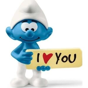 Figurka Schleich Smerf z napisem I Love You