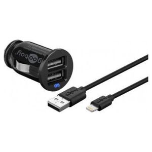 Ładowarka Goobay Zestaw do ładowania w samochodzie Apple Lightning (12W/2.4A)