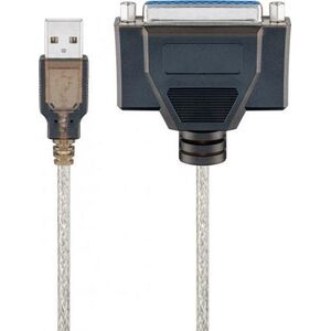 Kabel USB Goobay USB-A - miniUSB 1.5 m Srebrny (RB95433)