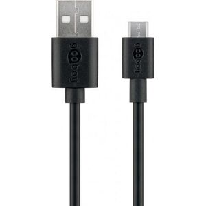 Kabel USB Goobay USB-A - microUSB 2 m Czarny (JAB-4780400)