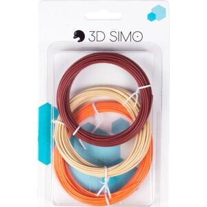 3DSimo Filament PLA Zestaw kolorów - brązowy, skóra, pomarańczowy (G3D3107)