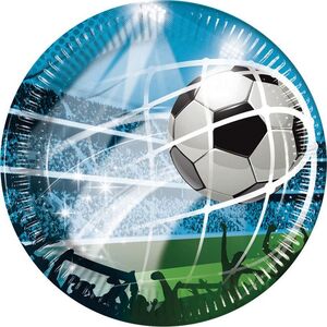 GoDan Talerzyki papierowe Soccer Fans 20 cm 8 szt. Godan
