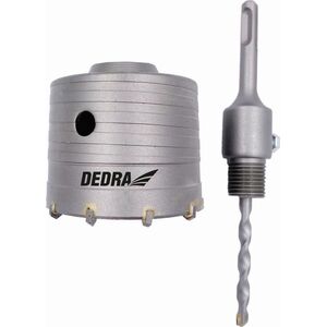Dedra Wiertło koronkowe 80mm HM z uchwytem SDS+