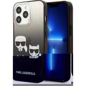 Karl Lagerfeld Karl Lagerfeld KLHCP13LTGKCK iPhone 13 Pro / 13 6,1" hardcase czarny/black Gradient Ikonik Karl & Choupette