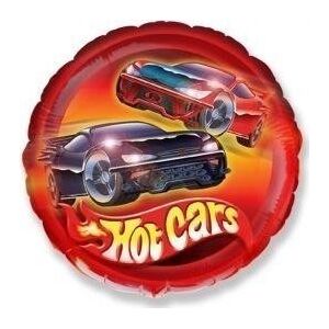 GoDan Balon foliowy Samochody Hot Cars okrągły FX 46cm