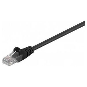 Goobay CAT 5e Kabel łączący, U/UTP, czarny - Długość kabla 1.5 m