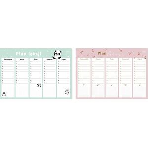 Interdruk Plan lekcji A4 Girls (10szt)