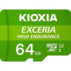 Karta Kioxia Exceria High Endurance MicroSDXC 64 GB Class 10 UHS-I/U3 A1 V30 (LMHE1G064GG2)