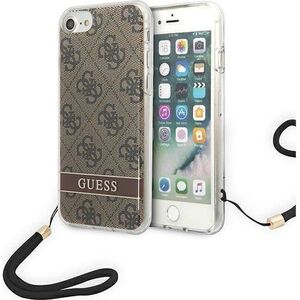 Guess Guess GUOHCI8H4STW iPhone SE 2022 / SE 2020 / 7/ 8 brązowy/brown hardcase 4G Print Strap