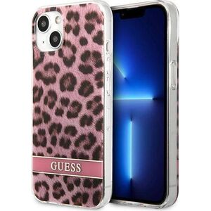 Guess Guess GUHCP13SHSLEOP iPhone 13 mini 5,4" różowy/pink hardcase Leopard
