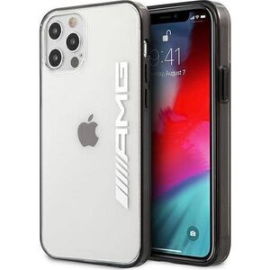 Mercedes AMG AMHCP12LAESLBK iPhone 12 Pro Max transparent hardcase Metallic Painted