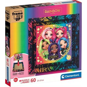 Clementoni Puzzle 60 w ramce Rainbow High