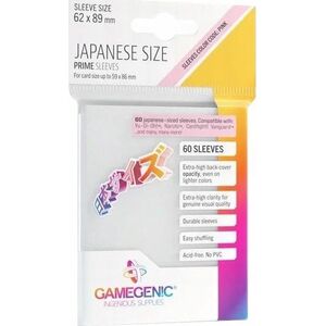 Gamegenic Gamegenic: Japanese Size Prime Sleeves (62x89 mm) 60 sztuk, White