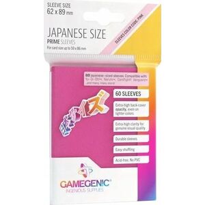 Gamegenic Gamegenic: Japanese Size Prime Sleeves (62x89 mm) 60 sztuk, Pink