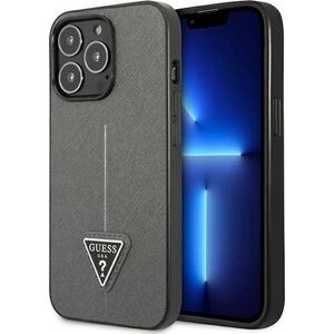 Guess Guess GUHCP13LPSATLG iPhone 13 Pro / 13 6,1" srebrny/silver hardcase SaffianoTriangle Logo