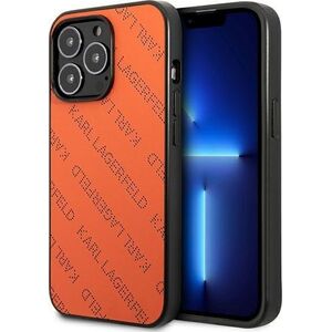 Karl Lagerfeld Karl Lagerfeld KLHCP13XPTLO iPhone 13 Pro Max 6,7" hardcase pomarańczowy/orange Perforated Allover