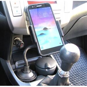 UCHWYT SAMOCHODOWY NA TELEFON MONTOWANY W MIEJSCU KUBKA