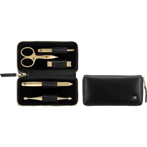 Zwilling Zestaw do manicure Zwilling Twinox Gold Edition  czarne, skórzane etui, 5 elementów