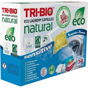 Tri-Bio TRI-BIO, Naturalne eko kapsułki do prania Sensitive, 14 sztuk