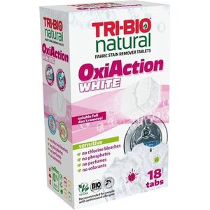 Tri-Bio TRI-BIO, Tabletki do prania OXI ACTION WHITE, 18 szt