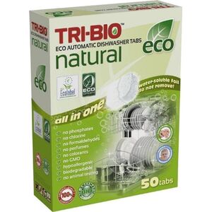 Tri-Bio TRI-BIO, Ekologiczne Tabletki do Zmywarki All in One, 50 szt.