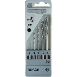Wiertło Bosch Bosch 5szt. Zestaw wierteł do drewna 1/4 HSS
