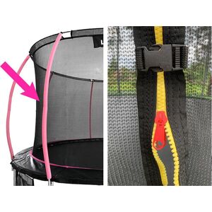 Lean Sport Siatka Wewnętrzna do Trampoliny Sport Max 14ft Różowa