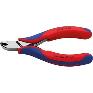 Knipex Szczypce tnące czołowe kątowe dla elektroników bez skosu 115mm