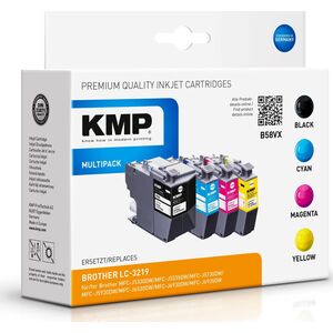 Tusz KMP KMP B58VX Promo Pack BK/C/MY/Y comp. with Brother LC-3219VALDR